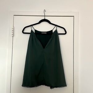 dark green flowy tanktop